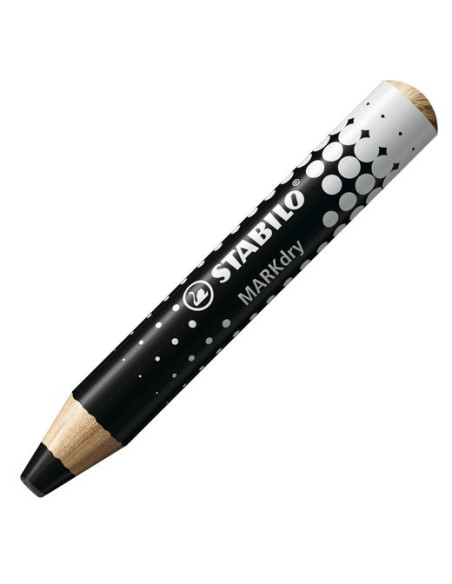 MARCADOR PIZARRA STABILO MARKDRY NEGRO