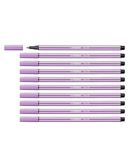 ROTULADOR FIBRA STABILO PEN 68  LILA CLARO