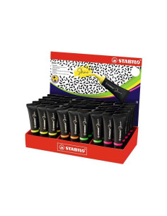 STABILO MARCADOR FLUORESCENTE SHINE 4 COLORES SURTIDOS EXPOSITOR 45 UD