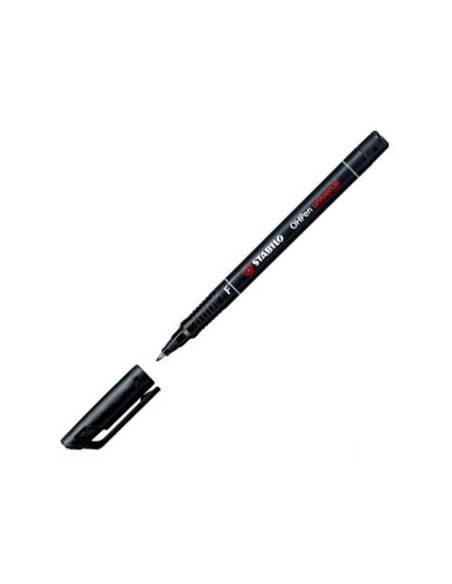 STABILO ROTULADOR PERMANENTE OHPEN UNIVERSAL PUNTA FINA 07MM NEGRO CAJA 10 UD