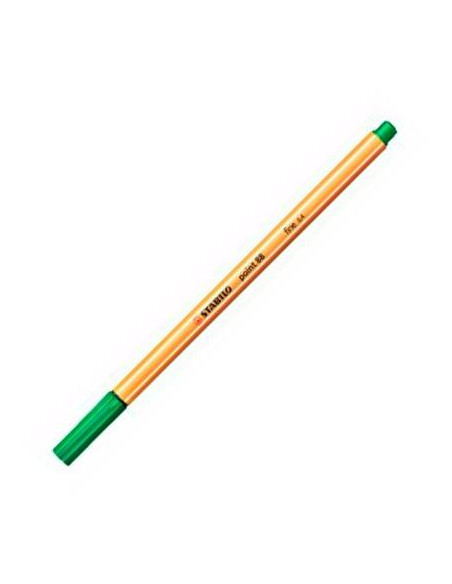 STABILO ROTULADOR POINT 88 VERDE CAJA 10 UD