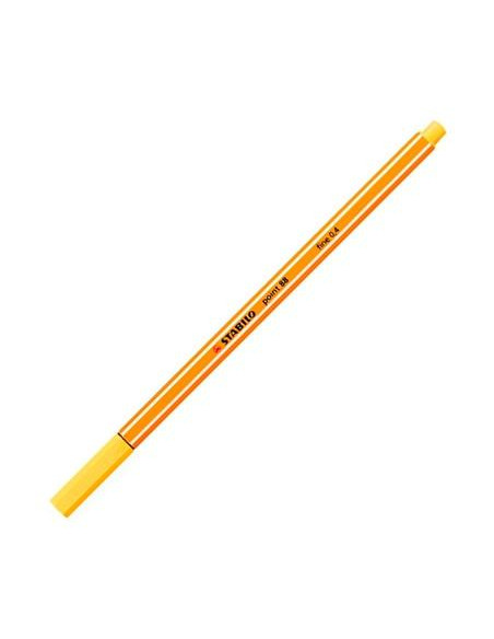 STABILO ROTULADOR POINT 88 AMARILLO CAJA 10 UD