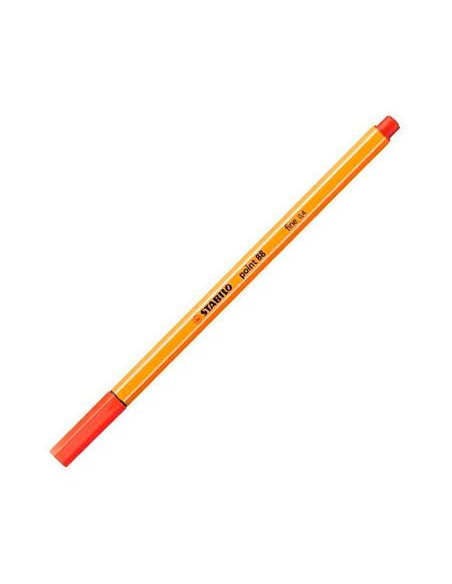 STABILO ROTULADOR POINT 88 CARMÍN CAJA 10 UD