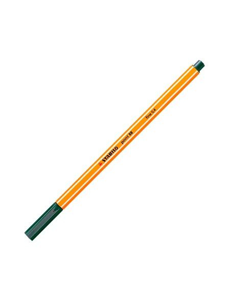 STABILO ROTULADOR POINT 88 VERDE PINO CAJA 10 UD