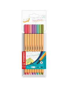 STABILO ROTULADORES POINT 88 CSURTIDOS PASTEL ESTUCHE 8 UD