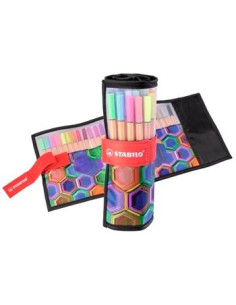 STABILO ROTULADORES POINT 88 ARTY LINE CSURTIDOS ESTUCHE ROLLERSET 25 UD