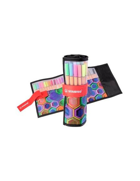 STABILO ROTULADORES POINT 88 ARTY LINE CSURTIDOS ESTUCHE ROLLERSET 25 UD