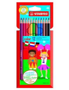 STABILO LÁPICES DE COLORES COLOR CSURTIDOS ESTUCHE 12 UD