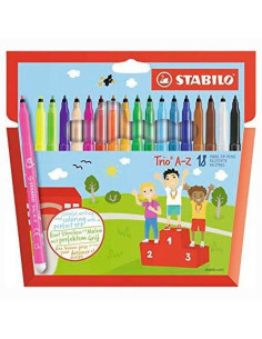 STABILO ROTULADORES TRIO AZ CSURTIDOS ESTUCHE 18 UD