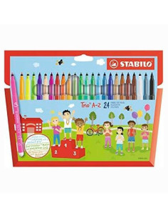 STABILO ROTULADORES TRIO AZ CSURTIDOS ESTUCHE 24 UD
