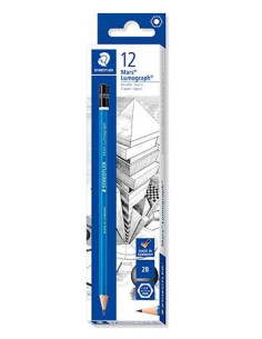 STAEDTLER LÁPIZ DE GRAFITO LUMOGRAPH 100-2B CAJA 12 UD
