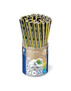 LAPIZ de GRAFITO STAEDTLER 119 NORIS CLUB TRIANGULAR JUMBO EXPOSITOR de 48