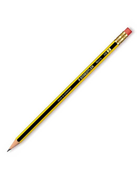STAEDTLER LÁPIZ NORIS CON GOMA 122-HB