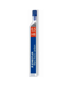 STAEDTLER MINAS MARS MICRO CARBON 05MM HB ESTUCHE 12 MINAS