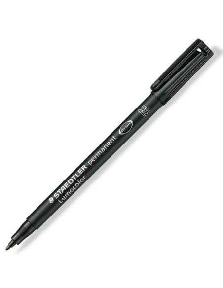 STAEDTLER ROTULADOR PERMANENTE LUMOCOLOR 317-9 M NEGRO