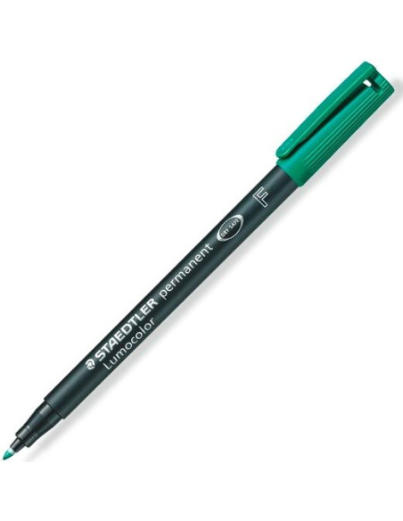 STAEDTLER ROTULADOR PERMANENTE LUMOCOLOR 318 F VERDE