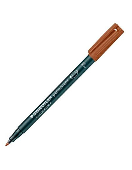 STAEDTLER ROTULADOR PERMANENTE LUMOCOLOR 318 F MARRÓN