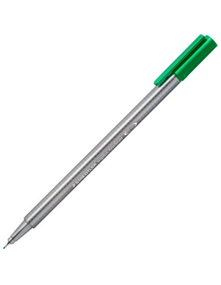 STAEDTLER ROTULADOR TRIPLUS FINELINER 334 PUNTA SUPERFINA VERDE