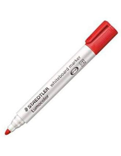 STAEDTLER ROTULADOR PIZARRA-BLANCA LUMOCOLOR 351-2 PUNTA REDONDA ROJO