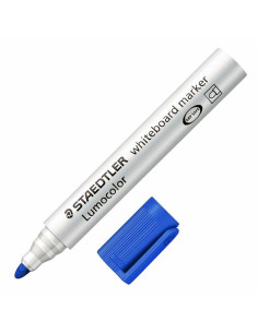 STAEDTLER ROTULADOR PIZARRA-BLANCA LUMOCOLOR 351-3 PUNTA REDONDA AZUL