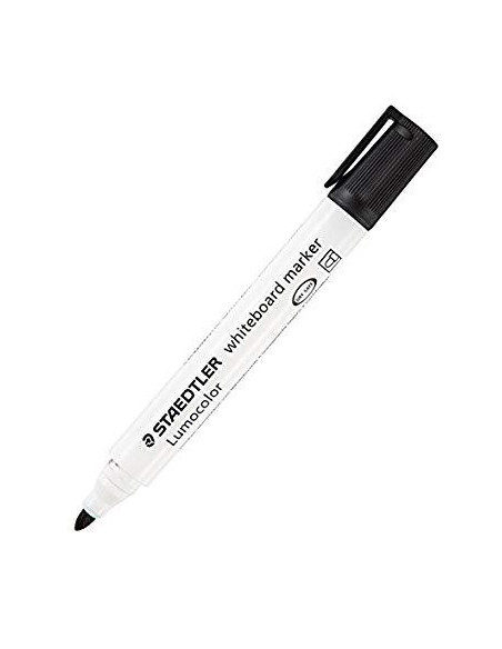 STAEDTLER ROTULADOR PIZARRA-BLANCA LUMOCOLOR 351-9 PUNTA REDONDA NEGRO