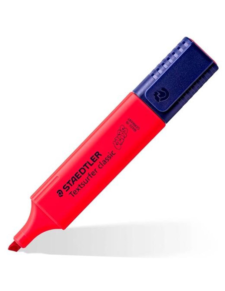 STAEDTLER MARCADOR FLUORESCENTE TEXTSURFER CLASSIC ROJO INTENSO
