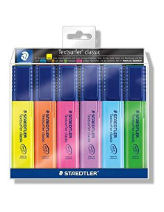 MARCADOR FLUOR STAEDTLER 364 TEXTSURFER CLASSIC ESTUCHE de 6
