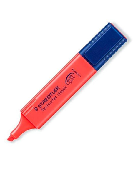 STAEDTLER MARCADOR FLUORESCENTE TEXTSURFER CLASSIC ROJO
