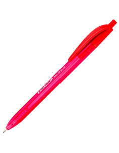 STAEDTLER BOLÍGRAFO RETRÁCTIL BALL 4230 M 10MM TRIANGULAR ROJO CAJA 10 UD