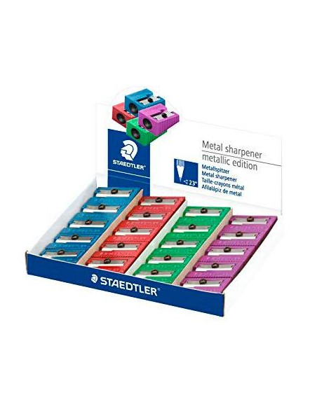 AFILALAPIZ METALICO STAEDTLER CUÑA 1 USO COL SURTIDOS