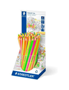 STAEDTLER LÁPICES DE COLORES TEXTSURFER DRY FLUORESCENTES SURTIDOS EXPOSITOR 48 UD