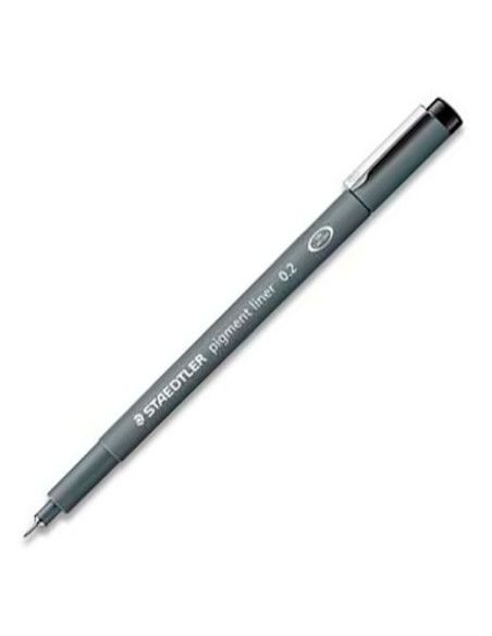 STAEDTLER ROTULADOR CALIBRADO PIGMENT LINER 02MM NEGRO