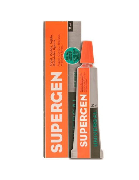 SUPERGEN PEGAMENTO 20ML UNIVERSAL MULTIUSOS TUBO TRANSPARENTE