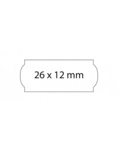 SWING ETIQUETAS ADHESIVAS PERMANENTE OPEN PARA PRECIOS 26X12MM ROLLO 1500 BLANCO