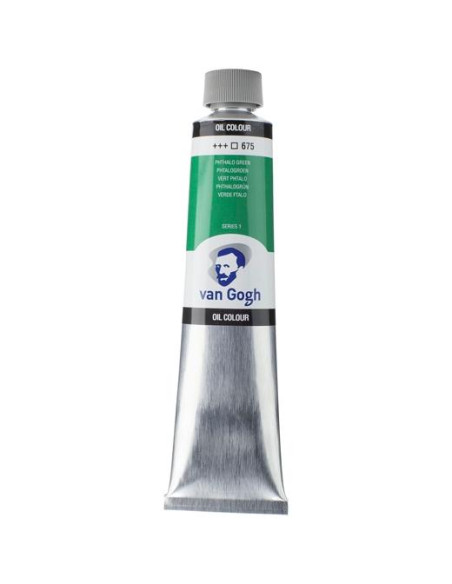 TALENS VAN GOGH PINTURA AL ÓLEO TUBO 200ML VERDE FTALO 675 TRANSPARENTE
