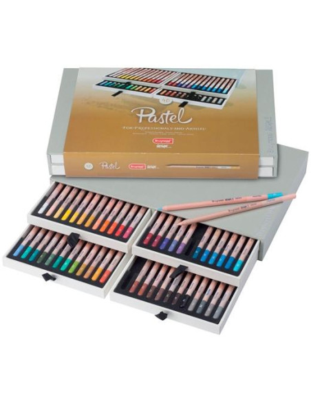 TALENS BRUYNZEEL LÁPICES DE COLORES PASTEL CSURTIDOS ESTUCHE DE LUJO 48 UD