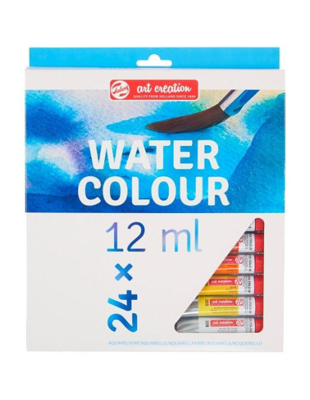 TALENS ART CREATION SET DE ACUARELAS 24 TUBOS DE 12ML COLORES SURTIDOS