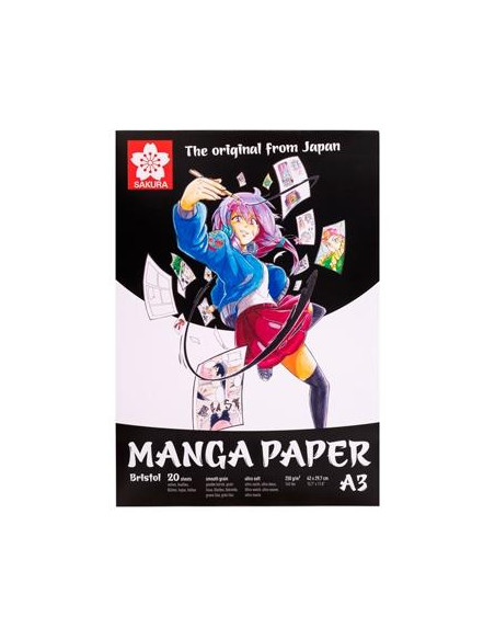 TALENS PAPEL MANGA 250GR PARA ACUARELA A3 20 PÁGINAS