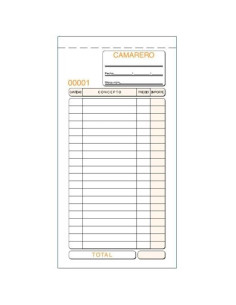 TALONARIO CAMAREROS 13 TRIPLICADO LOAN