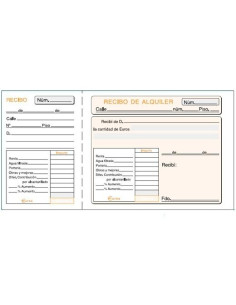 TALONARIO ALQUILER INQUILINOS TERCIO DE FOLIO SIN COPIA