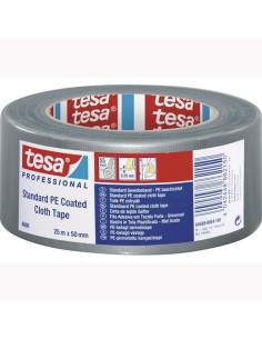 TESA CINTA ADHESIVA PROFESSIONAL STANDARD PARA REPARACIÓN ROLLO 25MX50MM TELAMALLA GRIS