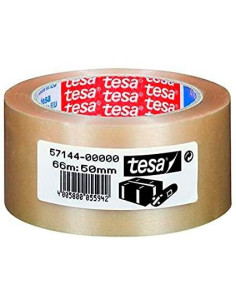 TESA CINTA DE EMBALAJE EXTRAFUERTE RUGOSA 66X50 PVC TRANSPARENTE