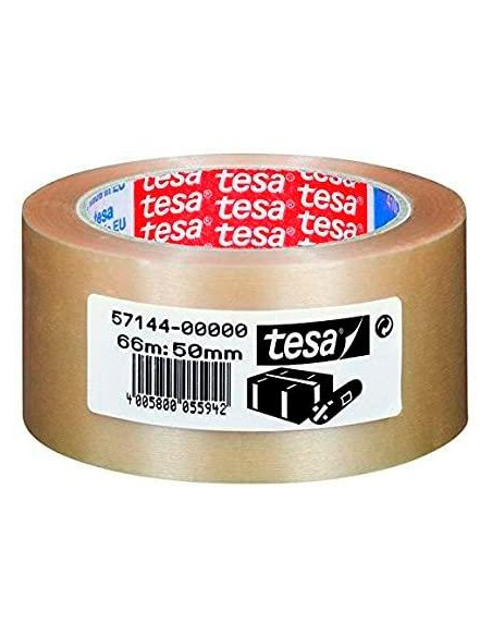 TESA CINTA DE EMBALAJE EXTRAFUERTE RUGOSA 66X50 PVC TRANSPARENTE