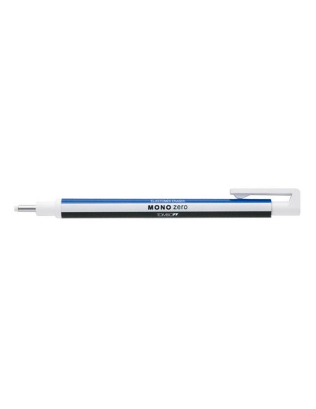 TOMBOW PORTAGOMAS MONO ZERO PUNTA 23MM REDONDA CUERPO BLANCOAZULNEGRO