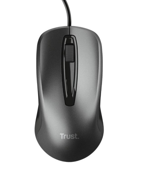 TRUST RATÓN CABLE USB 1200DPI AMBIDIESTRO 3 BOTONES NEGRO