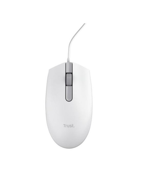 TRUST RATÓN TM-101W CABLE USB 1200DPI AMBIDIESTRO 3 BOTONES BLANCO