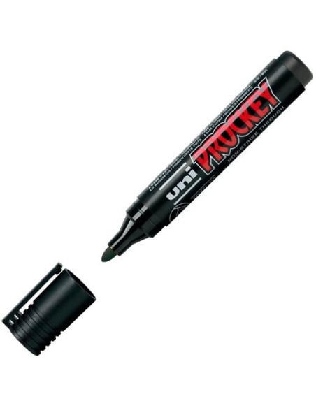 UNIBALL MARCADOR PROCKEY PM-122 NO PERMANENTE PUNTA BALA 12-18MM NEGRO