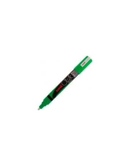 UNIBALL MARCADOR DE TIZA LÍQUIDA CHALK PWE-5M VERDE FLÚOR