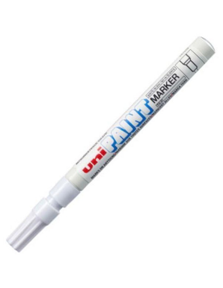 UNIBALL MARCADOR PERMANENTE PAINT MARKER PX-20L BLANCO