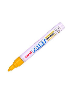 UNIBALL MARCADOR PERMANENTE PAINT MARKER PX-20L AMARILLO